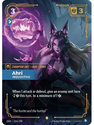 119a/298 (Alternate Art) Ahri - Inquisitive
