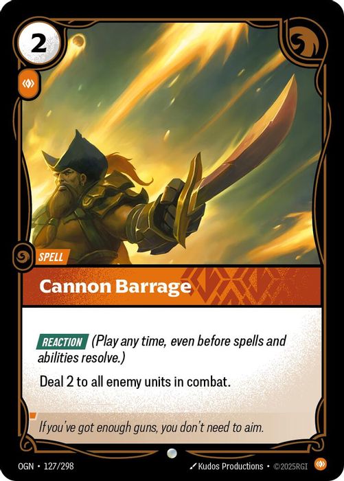 127/298 C Cannon Barrage