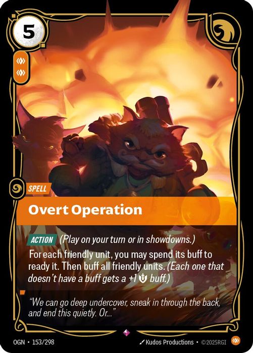153/298 R Overt Operation
