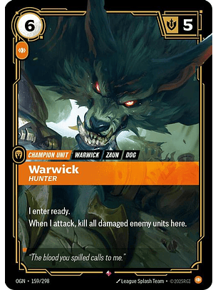 159/298 R Warwick - Hunter