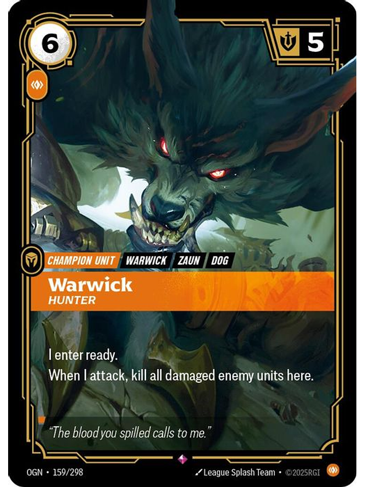 159/298 R Warwick - Hunter 1