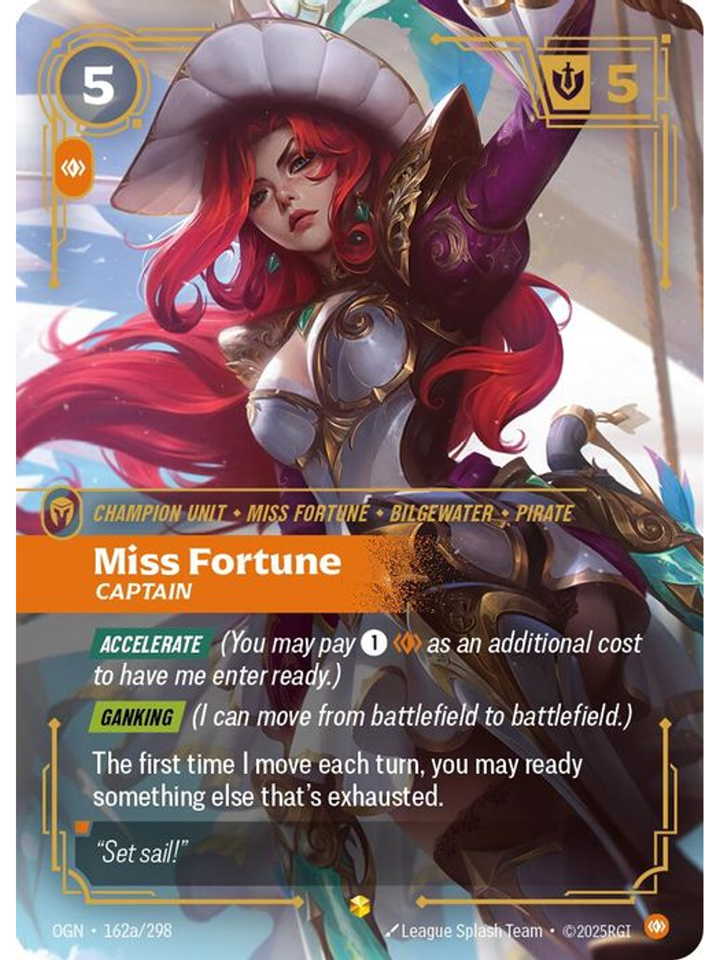 162a/298 (Alternate Art) Miss Fortune - Captain 1