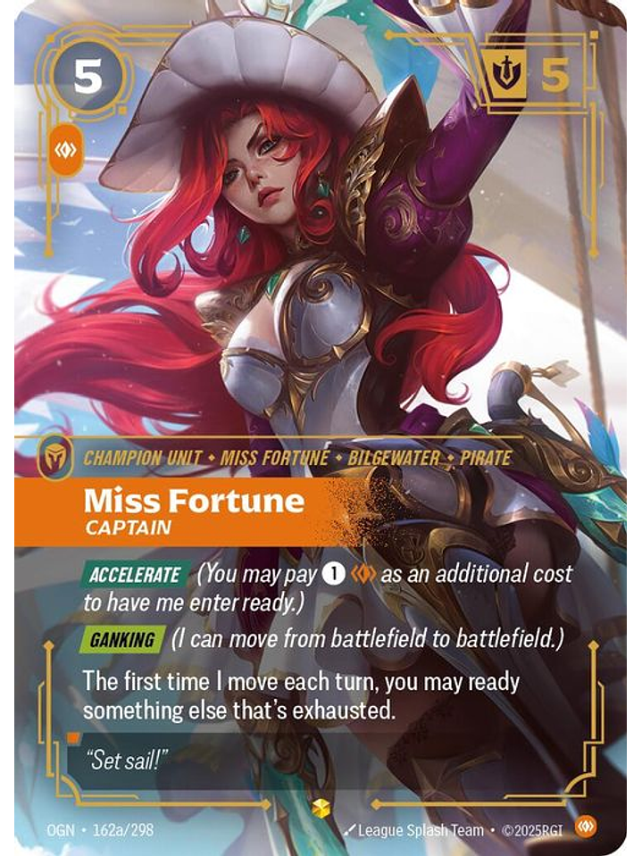 162a/298 (Alternate Art) Miss Fortune - Captain 1
