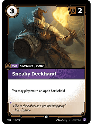 176/298 C Sneaky Deckhand