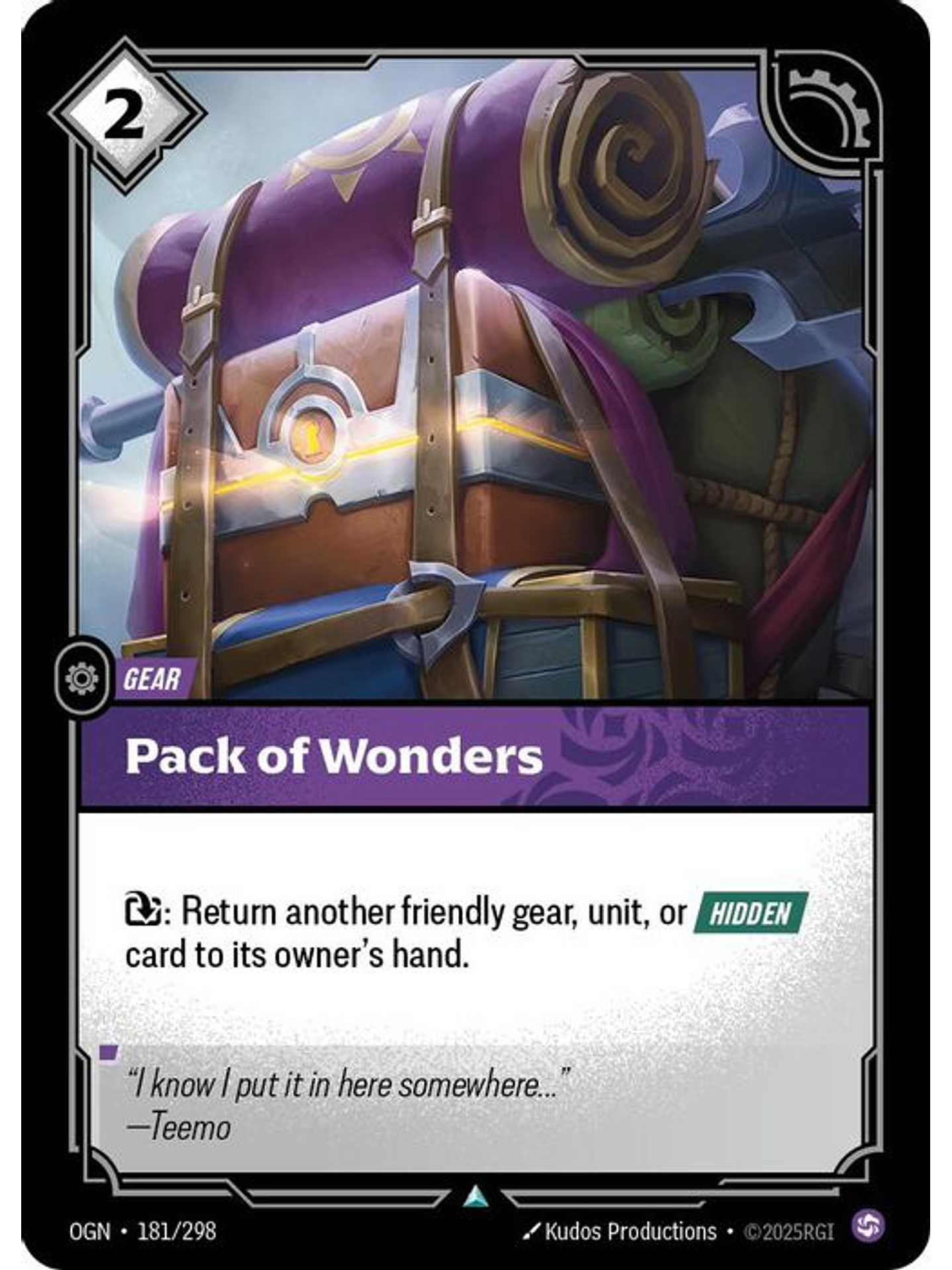 181/298 U Pack of Wonders 1