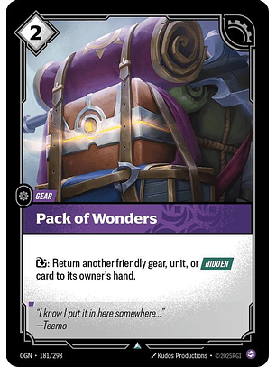 181/298 U Pack of Wonders