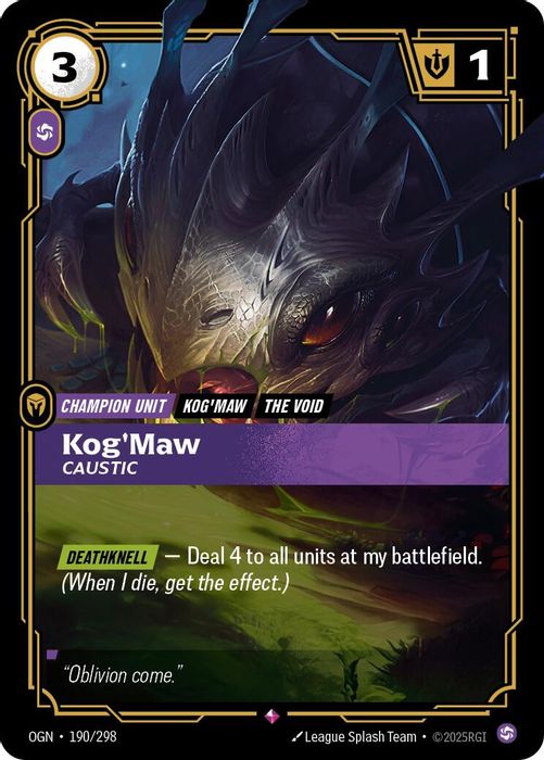 190/298 R Kog'Maw - Caustic