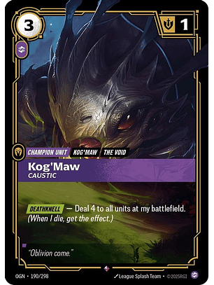 190/298 R Kog'Maw - Caustic