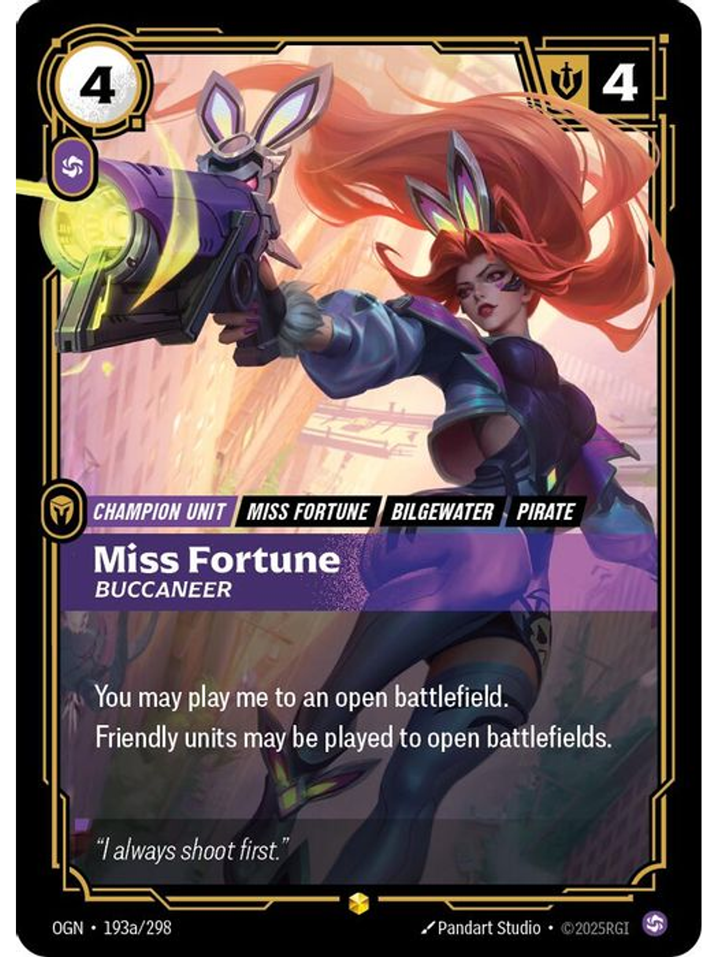 193a/298 (Alternate Art) Miss Fortune - Buccaneer 1