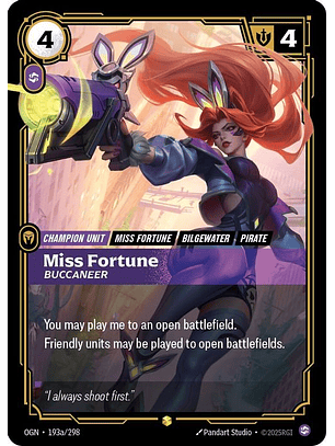 193a/298 (Alternate Art) Miss Fortune - Buccaneer