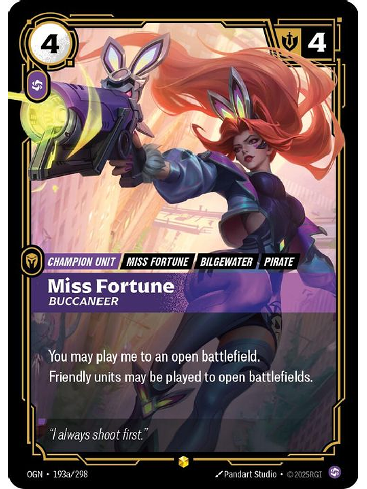 193a/298 (Alternate Art) Miss Fortune - Buccaneer 1