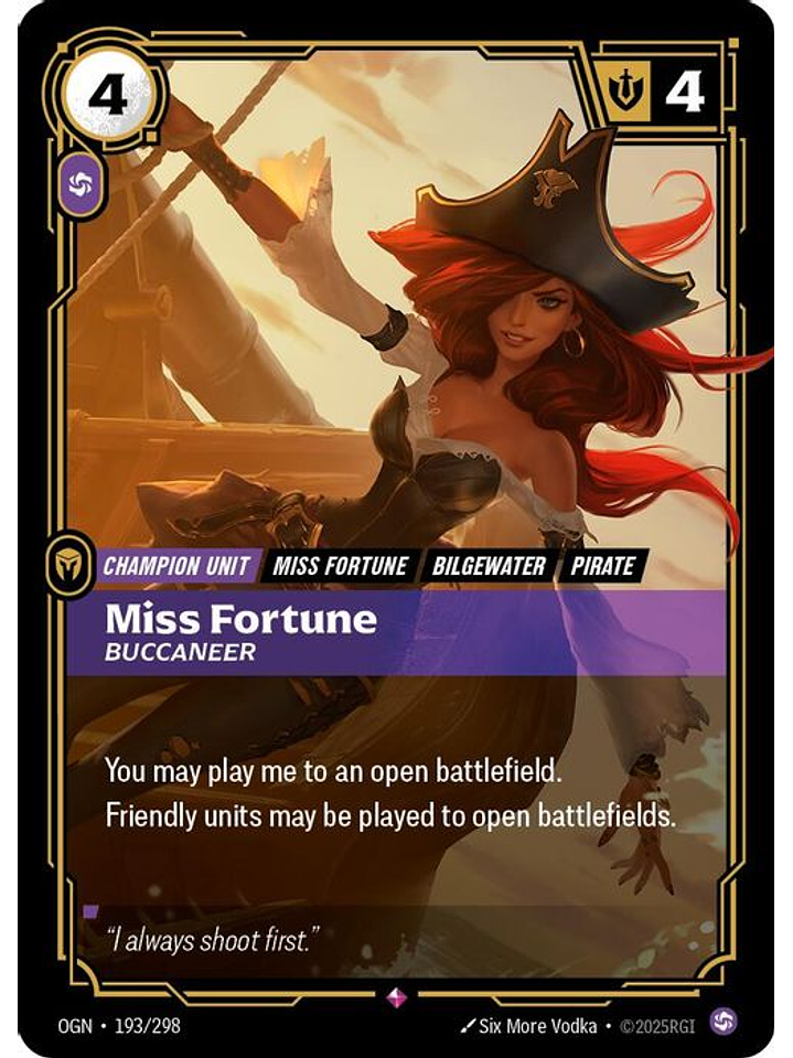 193/298 R Miss Fortune - Buccaneer 1