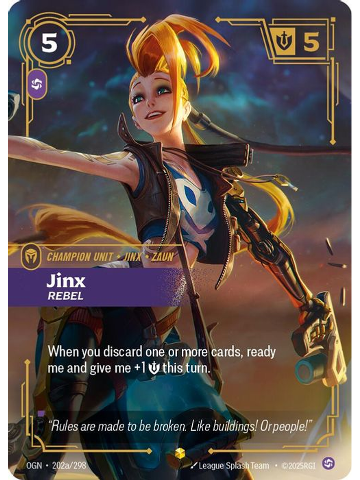 202a/298 (Alternate Art) Jinx - Rebel 1
