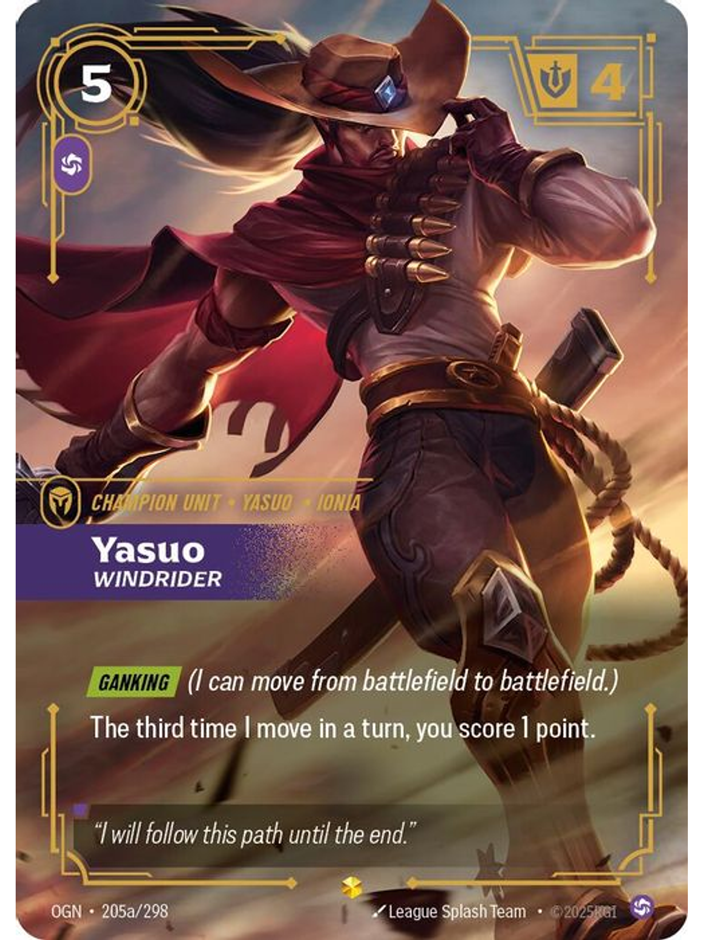 205a/298 (Alternate Art) Yasuo - Windrider 1