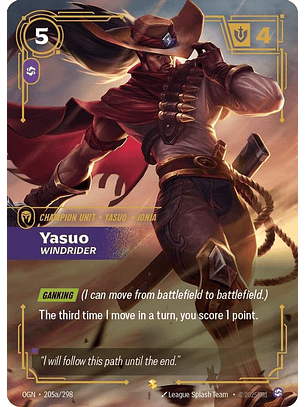 205a/298 (Alternate Art) Yasuo - Windrider
