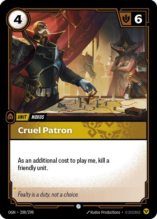 CRUEL PATRON (Chino) - OGN-208/298 (Foil)