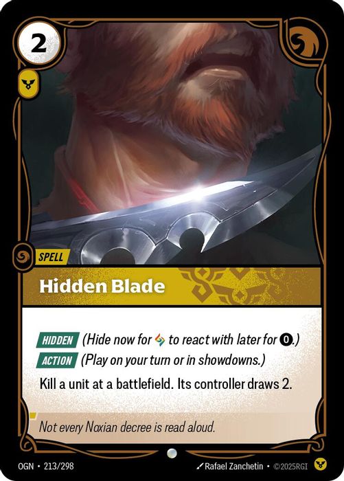 213/298 C Hidden Blade