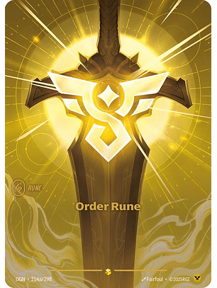 214a/298 (Alternate Art) Order Rune