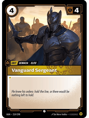 219/298 C Vanguard Sergeant