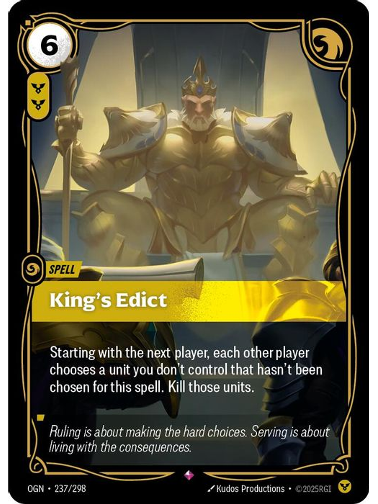 237/298 R King's Edict 1