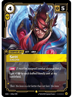 240a/298 (Alternate Art) Sett - Kingpin