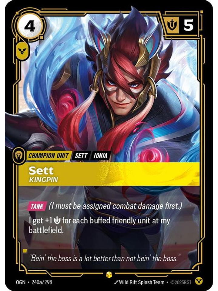 240a/298 (Alternate Art) Sett - Kingpin 1