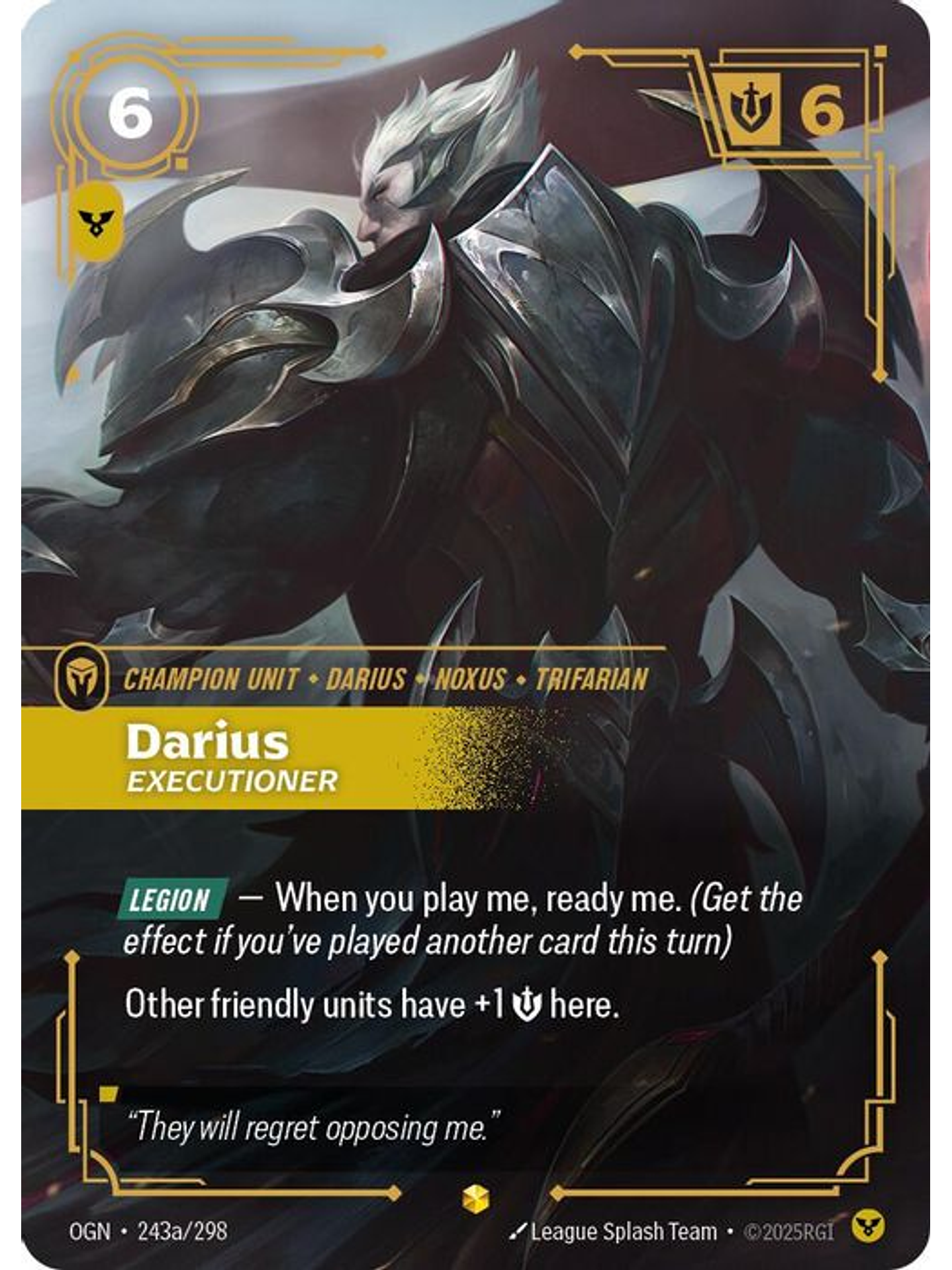 243a/298 (Alternate Art) Darius - Executioner 1