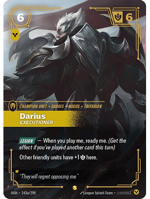 243a/298 (Alternate Art) Darius - Executioner