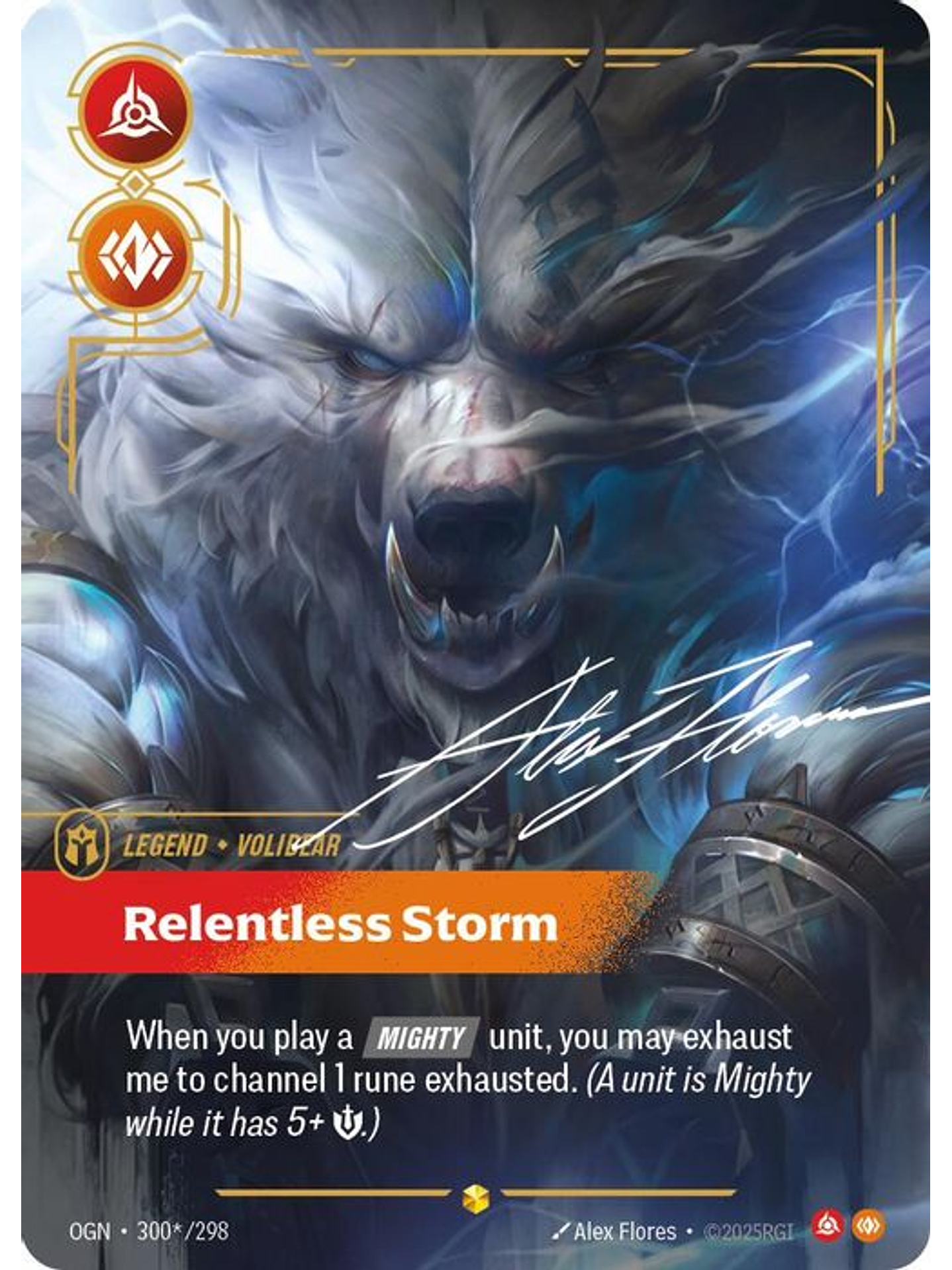 300*/298 (Alternate Art) Volibear - Relentless Storm 1