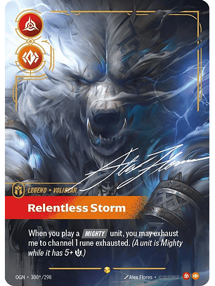 300*/298 (Alternate Art) Volibear - Relentless Storm