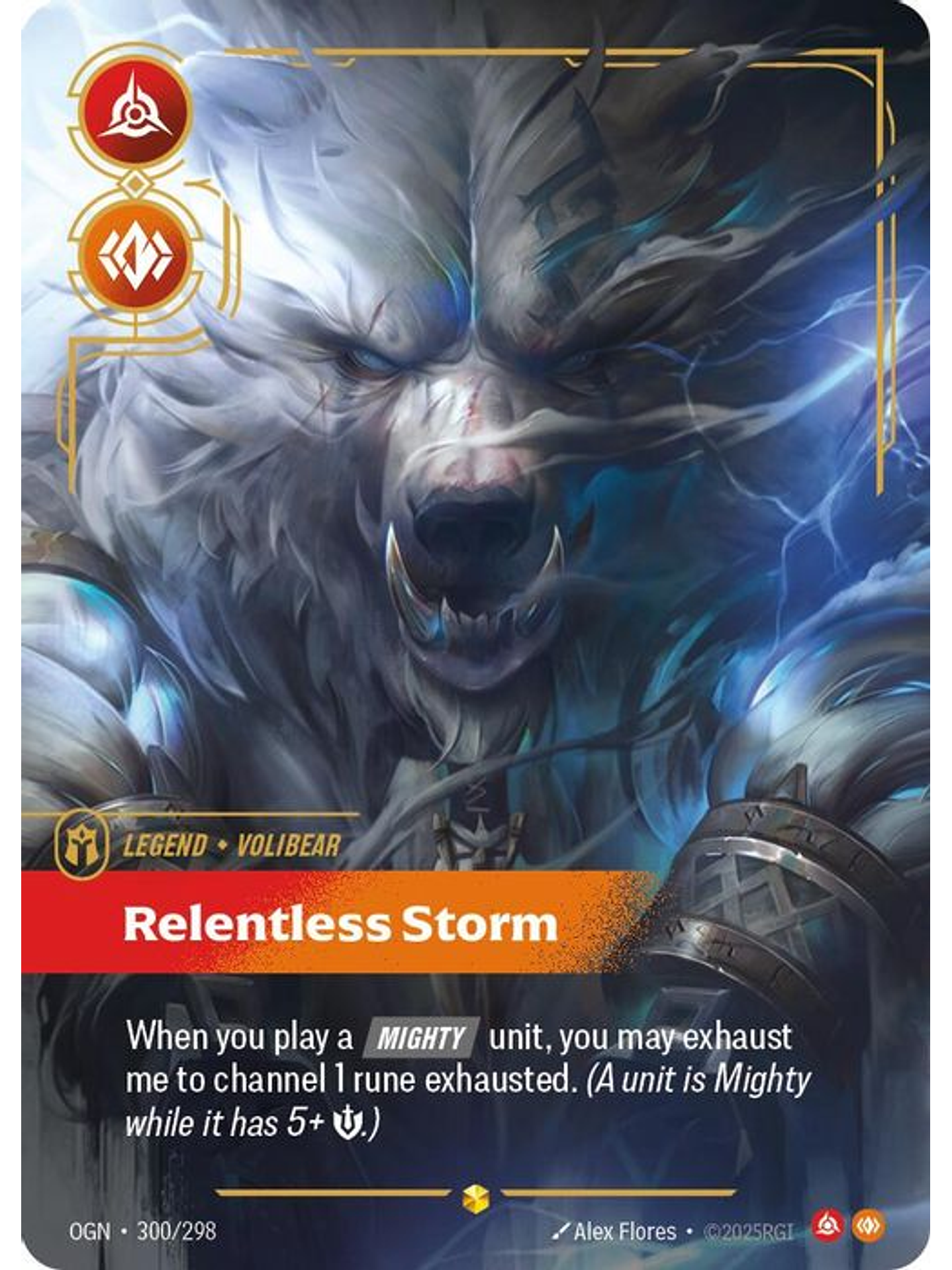 300/298 (Alternate Art) Volibear - Relentless Storm (Overnumbered) 1