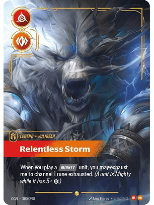300/298 (Alternate Art) Volibear - Relentless Storm (Overnumbered)