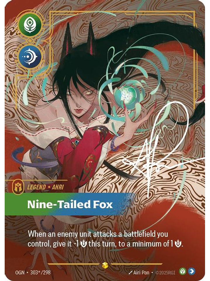 303*/298 (Alternate Art) Ahri - Nine-Tailed Fox 1