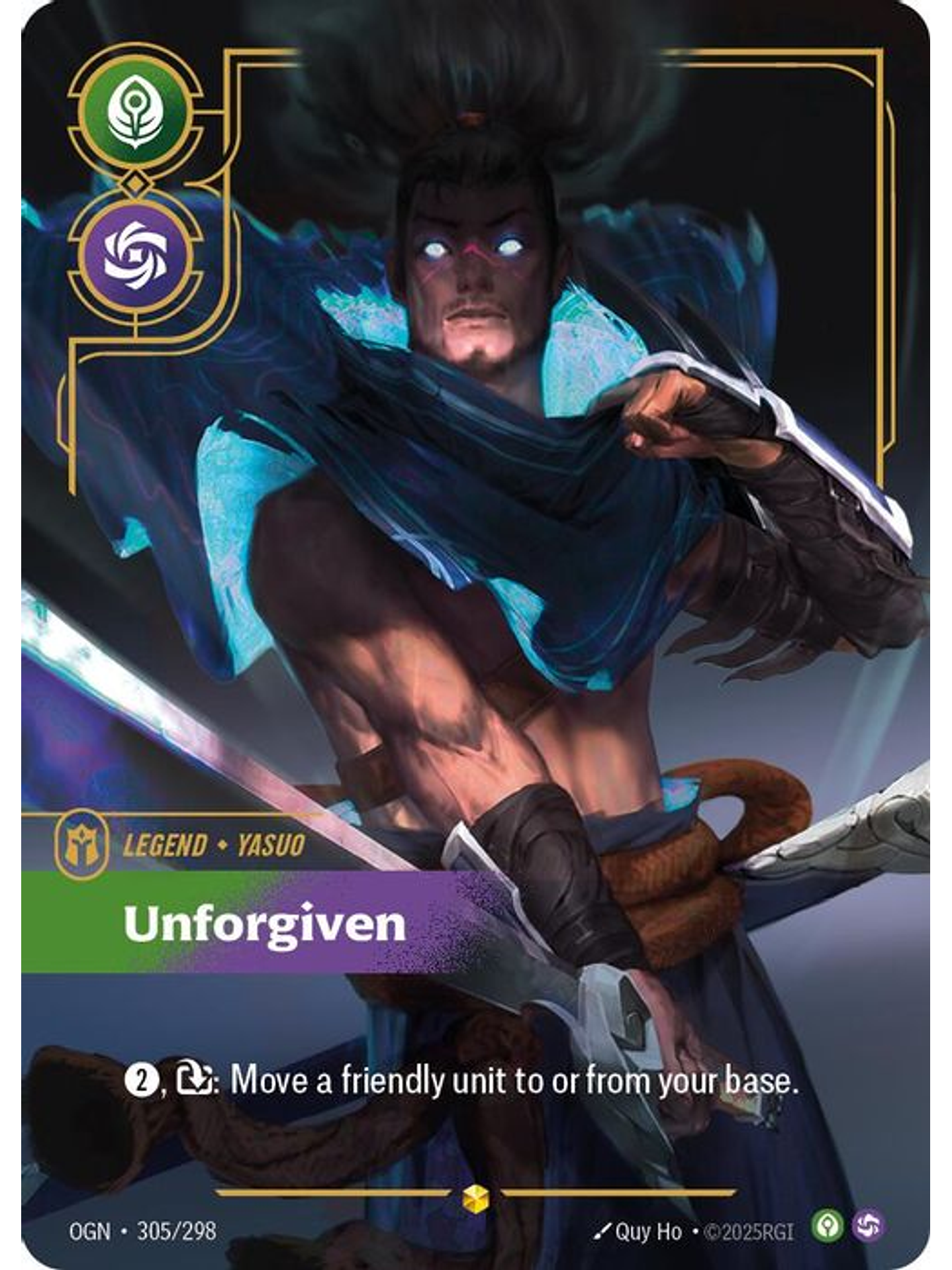 305/298 (Alternate Art) Yasuo - Unforgiven (Overnumbered) 1