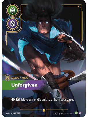 305/298 (Alternate Art) Yasuo - Unforgiven (Overnumbered)