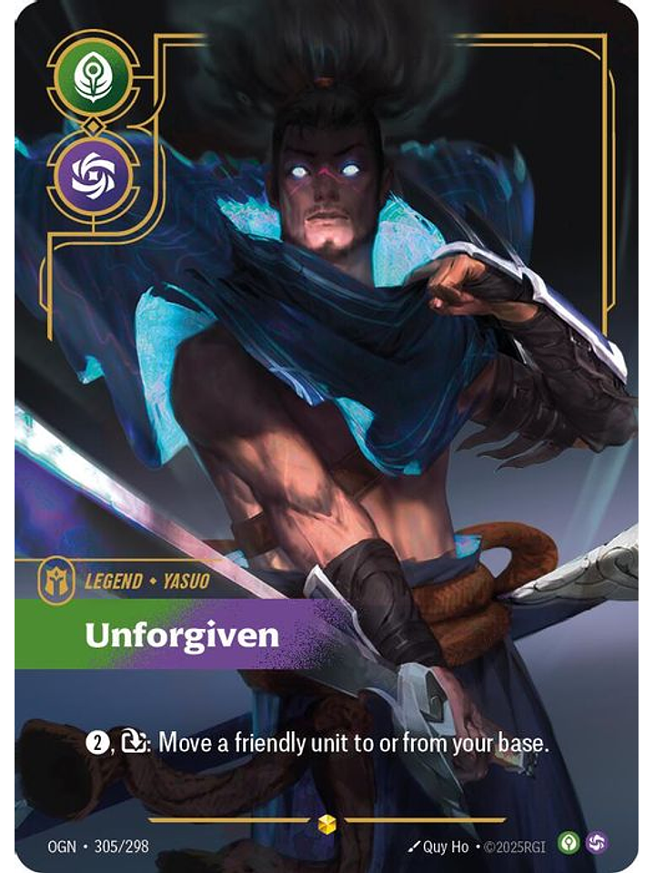 305/298 (Alternate Art) Yasuo - Unforgiven (Overnumbered) 1