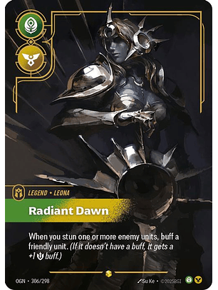 306/298 (Alternate Art) Leona - Radiant Dawn (Overnumbered)