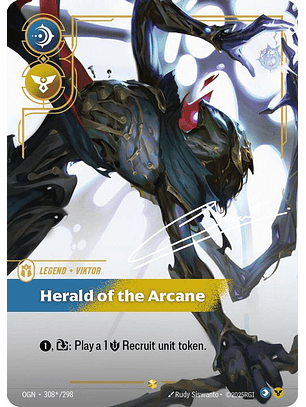 308*/298 (Alternate Art) Viktor - Herald of the Arcane