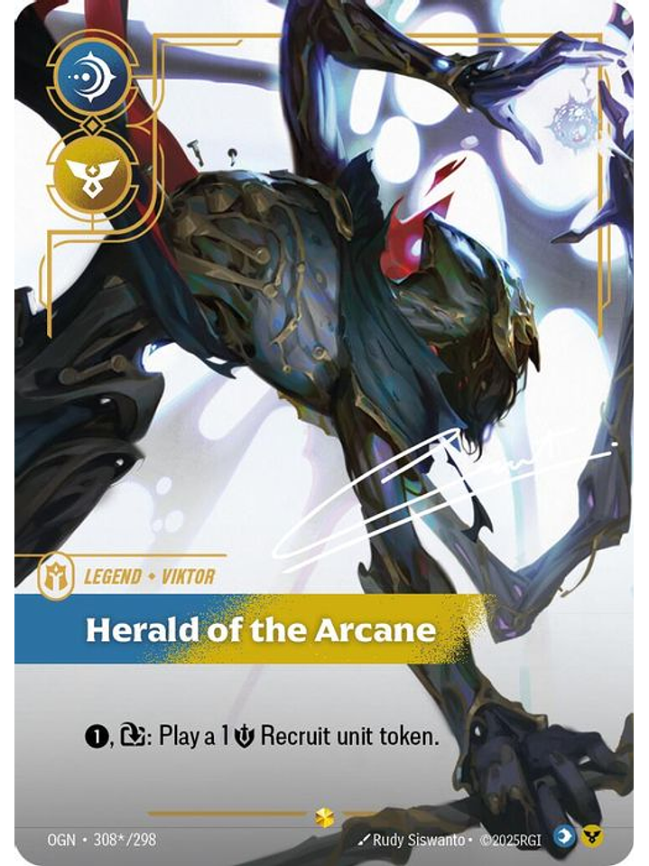 308*/298 (Alternate Art) Viktor - Herald of the Arcane 1