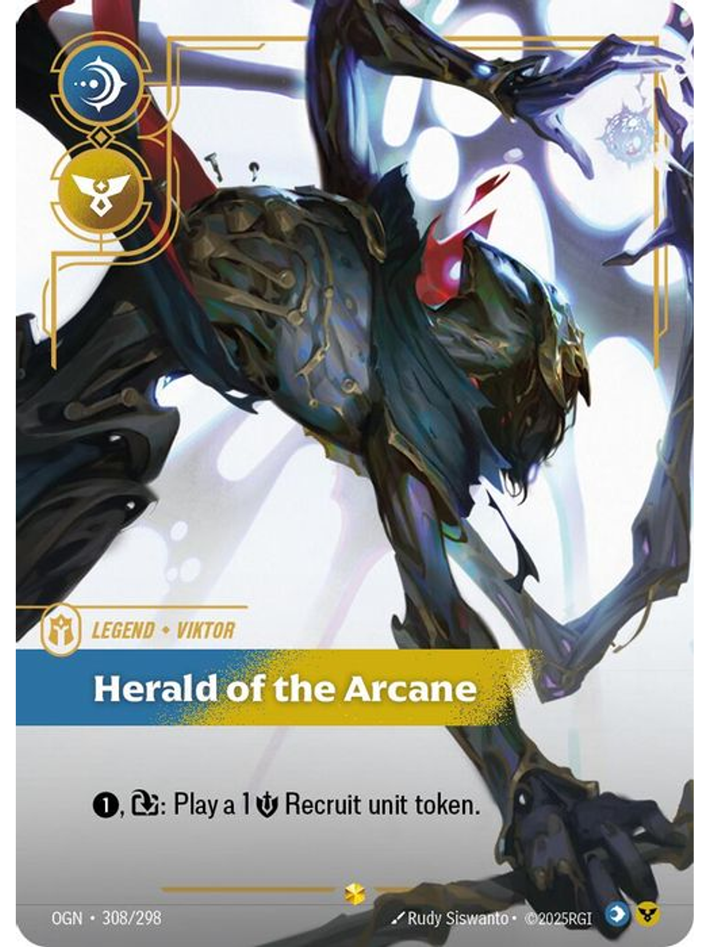 308/298 (Alternate Art) Viktor - Herald of the Arcane (Overnumbered) 1