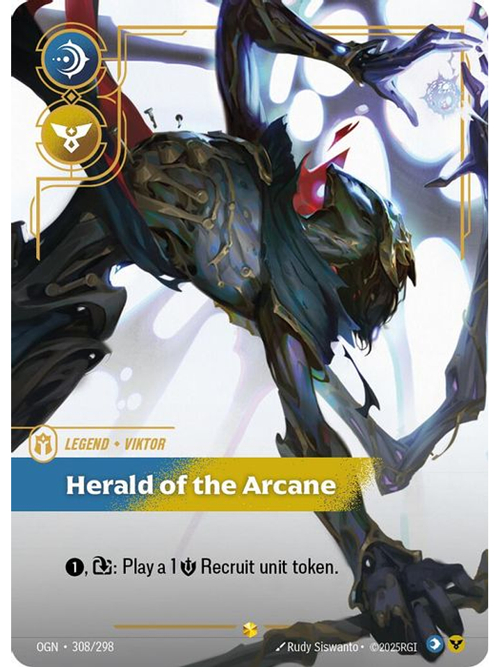 308/298 (Alternate Art) Viktor - Herald of the Arcane (Overnumbered) 1
