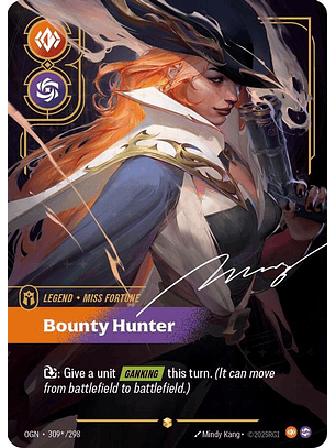 309*/298 (Alternate Art) Miss Fortune - Bounty Hunter