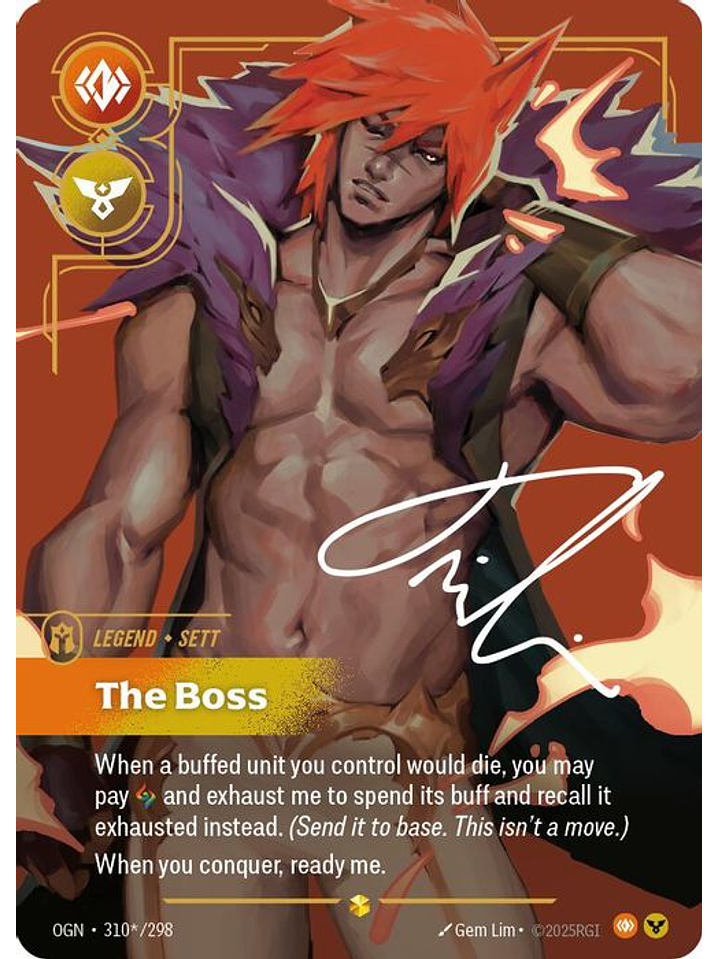 310*/298 (Alternate Art) Sett - The Boss 1