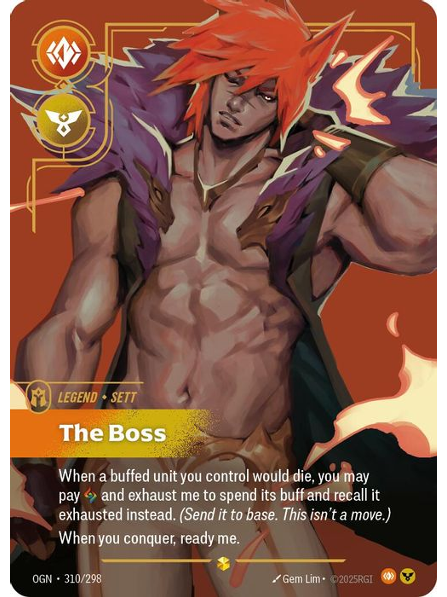 310/298 (Alternate Art) Sett - The Boss (Overnumbered) 1