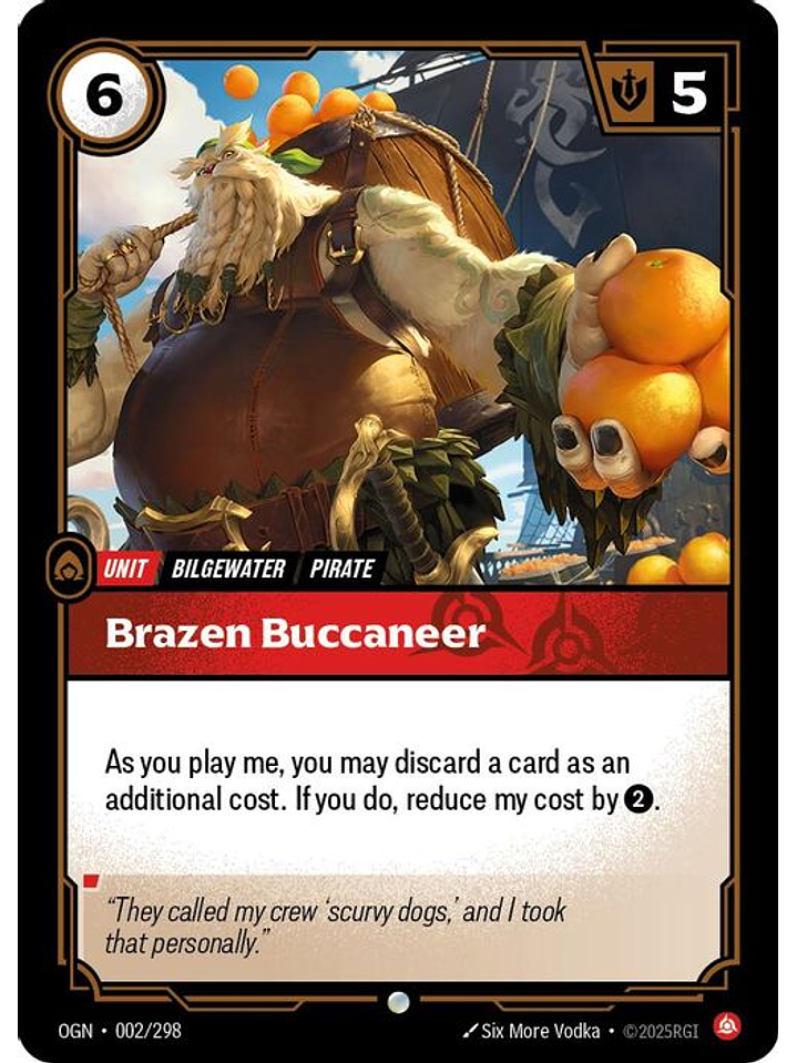 002/298 C Brazen Buccaneer (FOIL) 1
