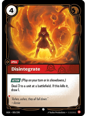 005/298 C Disintegrate (FOIL)