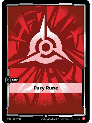 007/298 C Fury Rune (FOIL)
