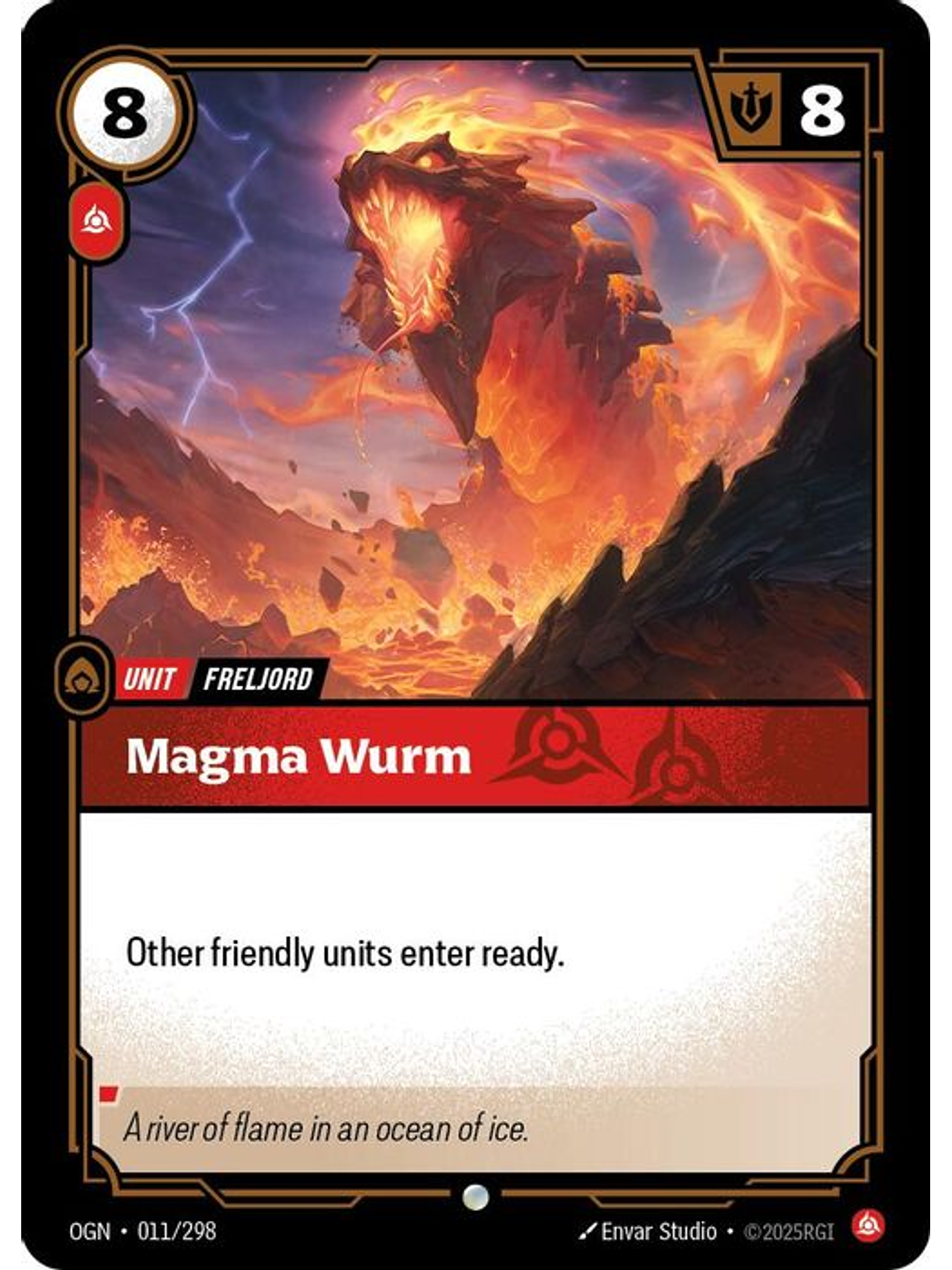 011/298 C Magma Wurm (FOIL) 1