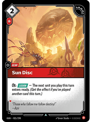 021/298 U Sun Disc (FOIL)