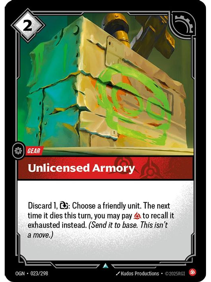 023/298 U nlicensed Armory (FOIL) 1
